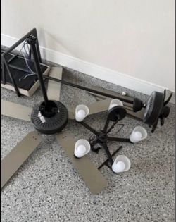 Free Short fan, long fan and chandelier