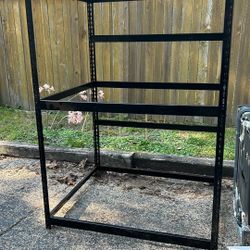 Large Adjustable Steel Shelving Structure (only)