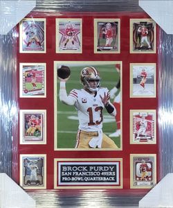 49ers Brock Purdy Custom-Framed 10-Card Display Piece
