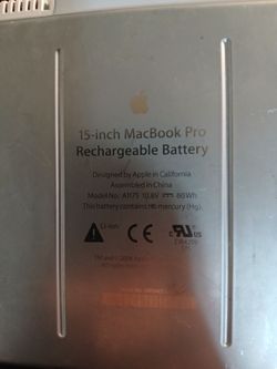 15 inch MACBOOK pro RECHARGEABLE Battery