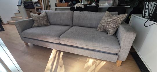 3-Seater Sleeper Sofa Couch with Wooden Legs