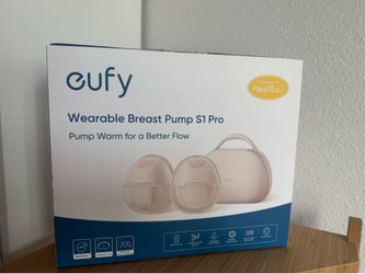 Eufy pro wearable breast pump with charging case and extra pieces
