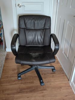 Office chair with arm rest - Brown