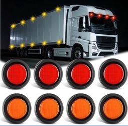 Nilight 2.5" Round Marker Light (8PCS)