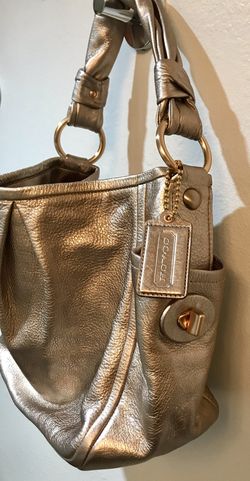 Coach gold store handbag