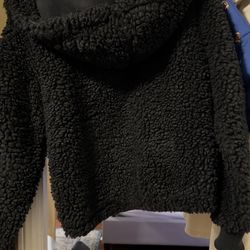 Abercrombie black Sherpa jacket