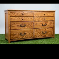 Vintage Blackhawk Furniture Solid Oak 6-Drawer Dresser