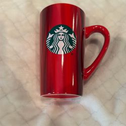 Starbucks 2022 Christmas Travel Mug Red & Pink Blend, Tall, Ceramic Coffee Cup
