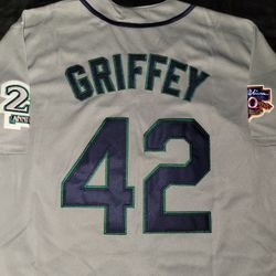 MARINERS Ken Griffey Jr jerseys (S, M, L, XL, 2XL)