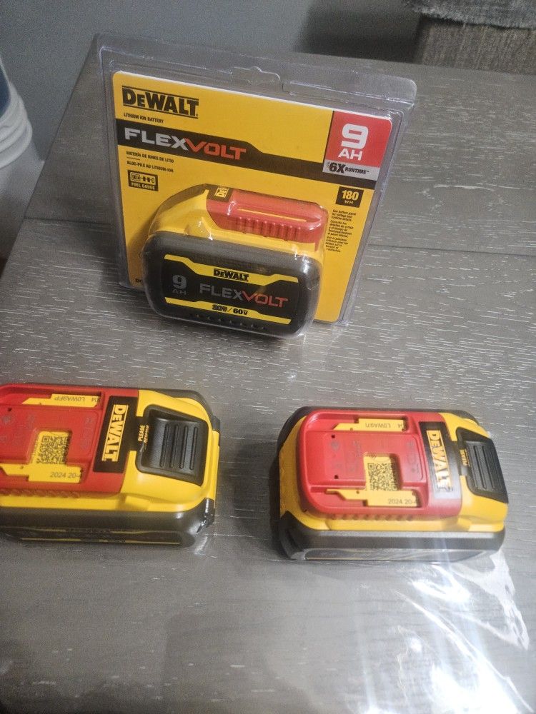 Battery 9AH New $135 Each.  Joist Drill $225