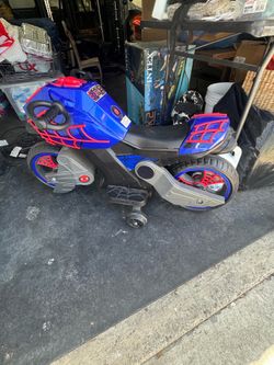 Powerwheel Spider Man motorcycle