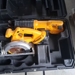 Dewalt battery operated saws.