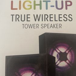 Tower Speaker Light Up True Wireless 