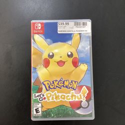 Nintendo Switch Pokémon Let’s Go Pikachu Game 