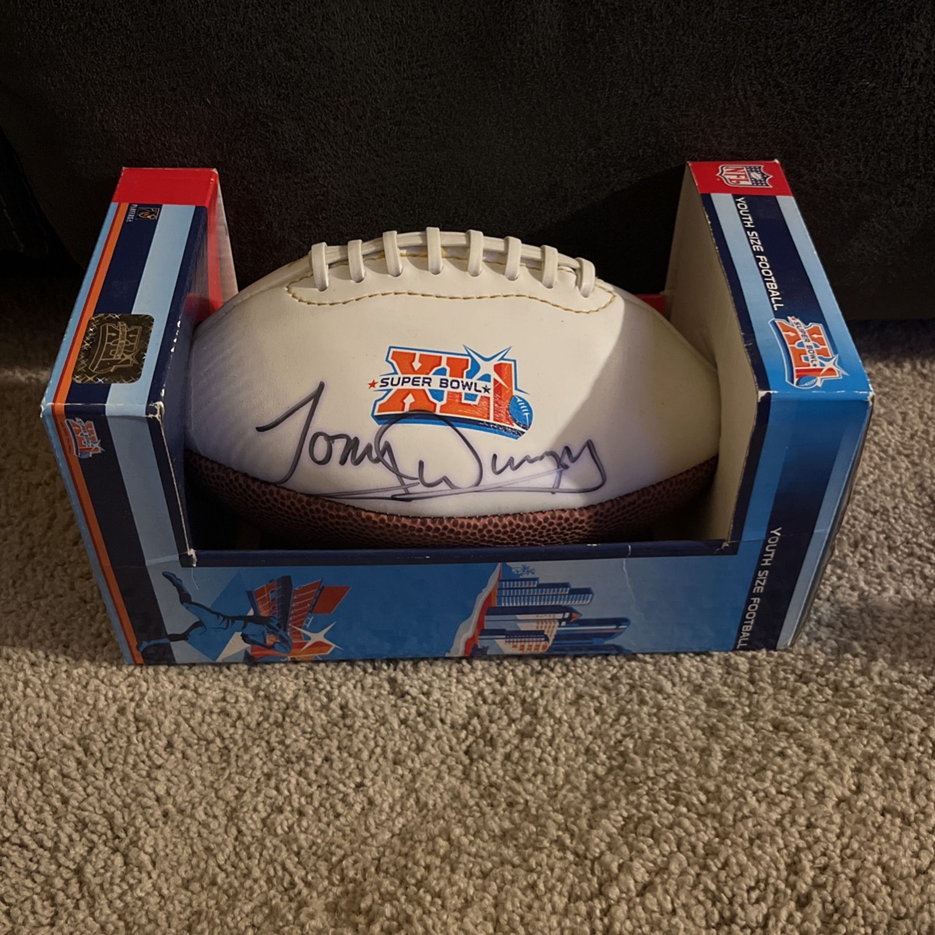 Autographed Tony Dungy Football