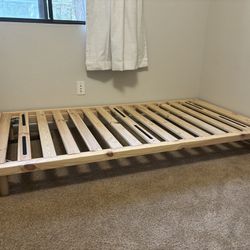 Wooden IKEA Twin Bed Frame
