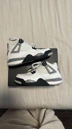 Jordan 4 Retro White Cement PS Size 12c USED