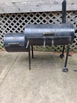 Big black metal smoker