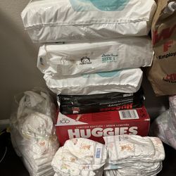 Size Newborn Diapers And Size 1 