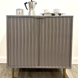 Modern Gray Storage Cabinet Or Coffee Bar 