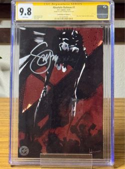 Absolute Batman #1 - SIGNED BY Scott Snyder - Jock Foil-CGC SS 9.8