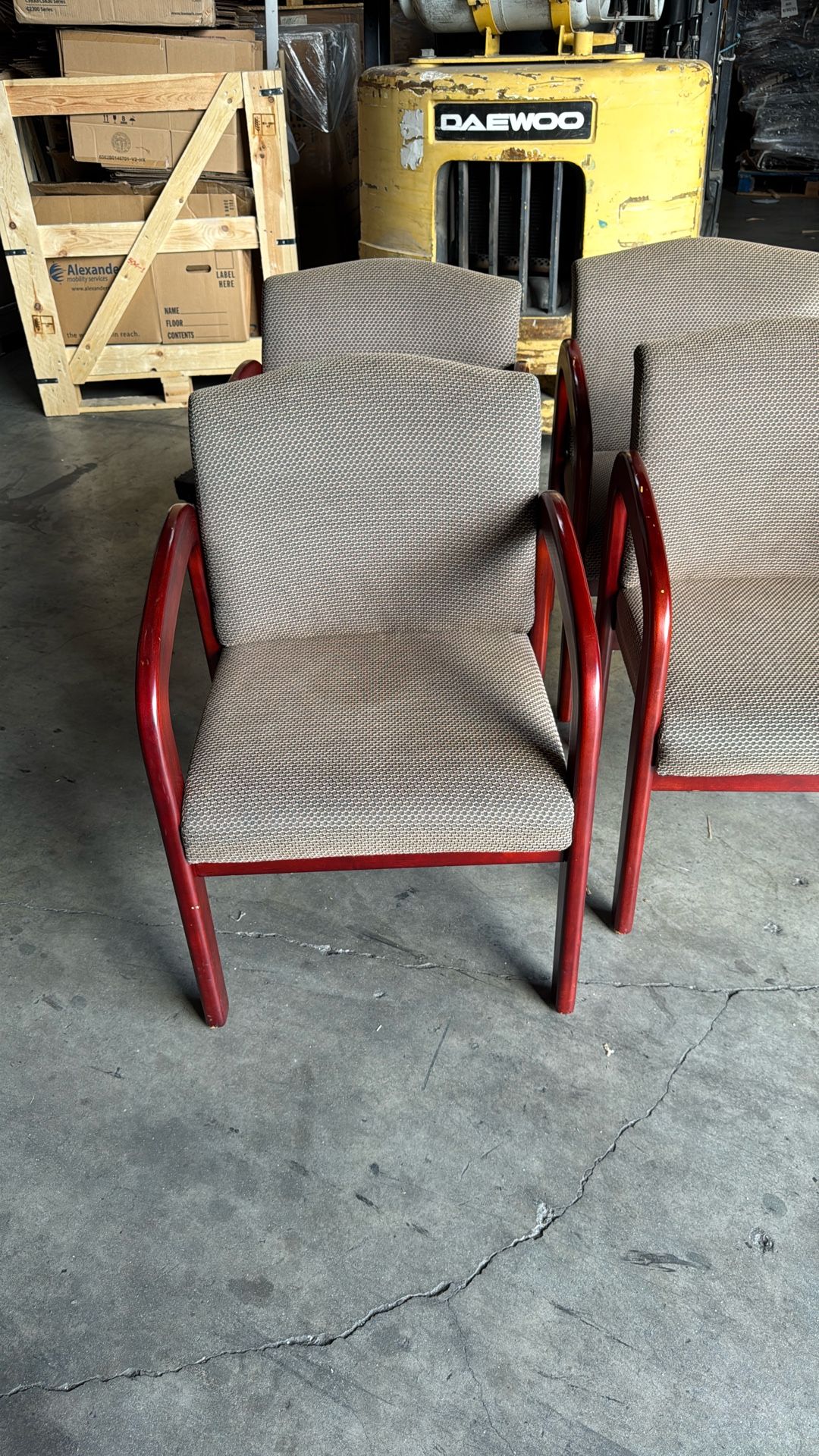 Wood Chairs Sillas Good Condition Office Dr Chair Waiting Room Chairs