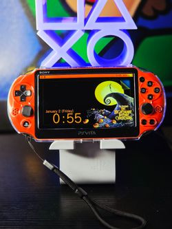 Neon orange & black PS Vita 2000
