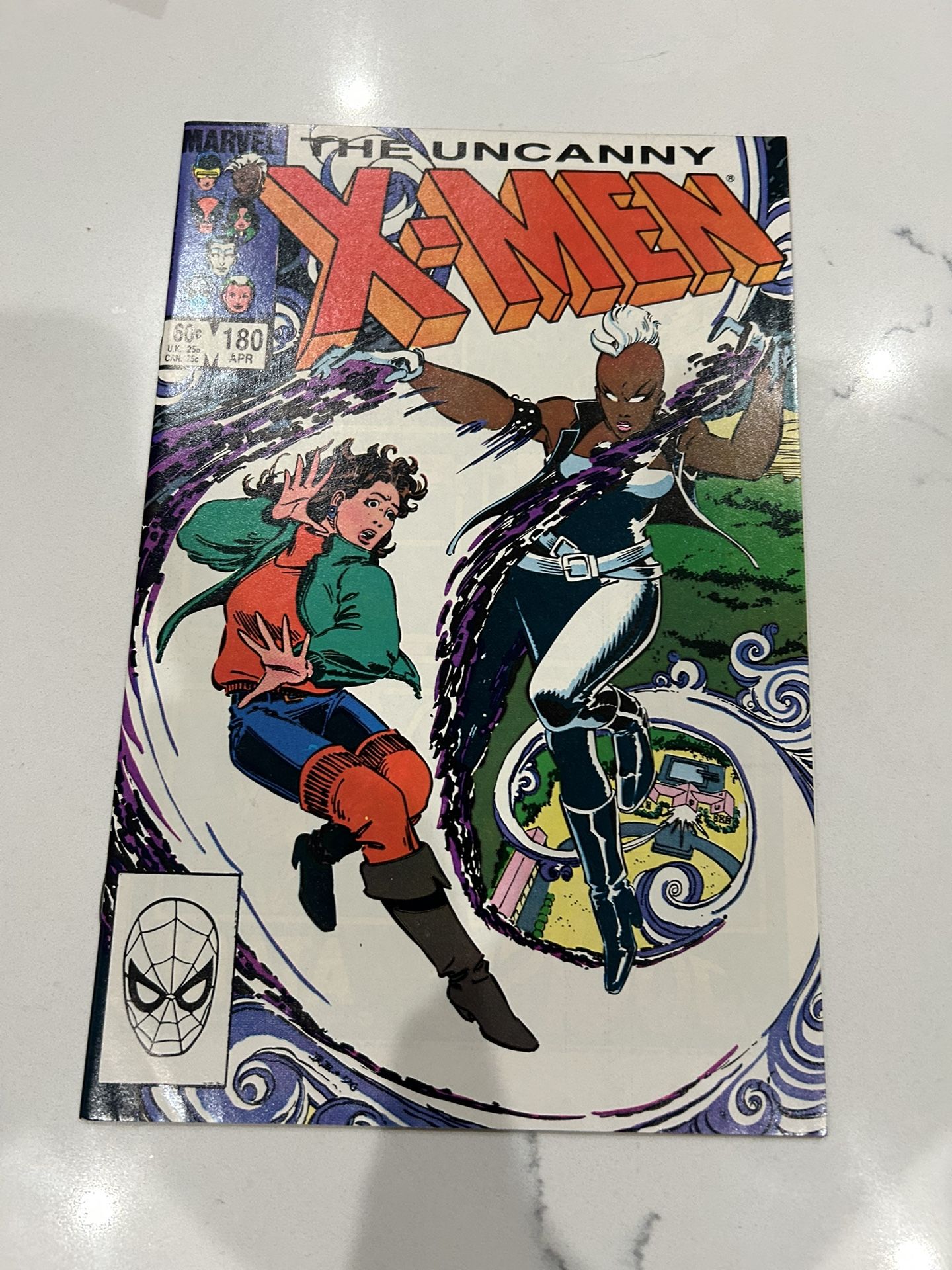 The Uncanny X-Men #180 (Marvel Comics April 1984) John Romita Jr. Rogue Storm, VF