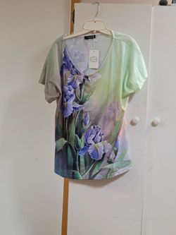Camisa Iris Print Blouse