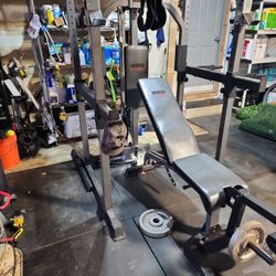 Weight Bench And Weights