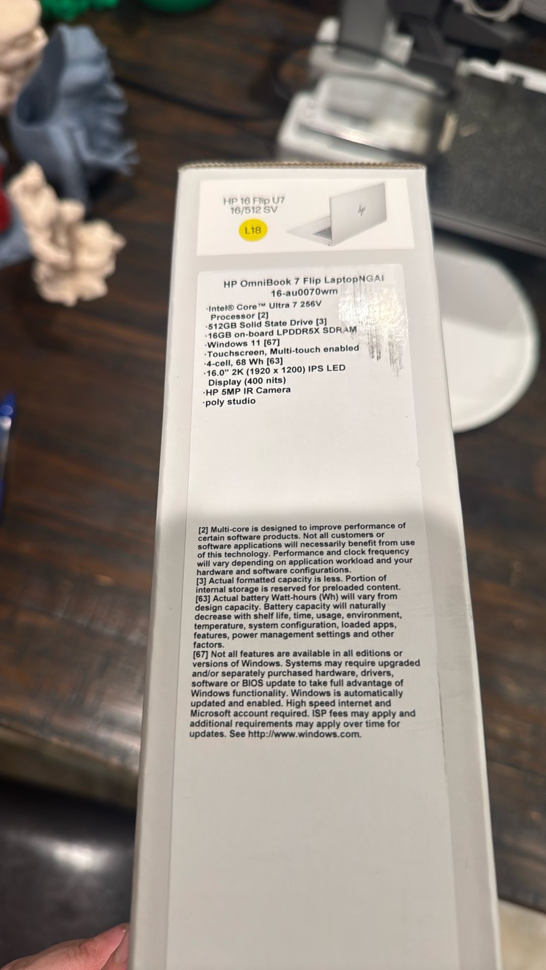 HP Flip 16 Inch Touch Sealed Omnibook 7