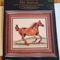 1996 Classic Cross Stitch Kit The Arabian Running Horse