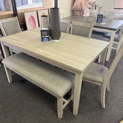 Dining Table With 4 Chairs And Bench 