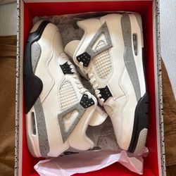 Jordan Retro 4 White Cement 