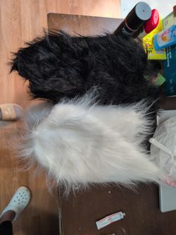 Women RAVE FUR LEG WARMERS