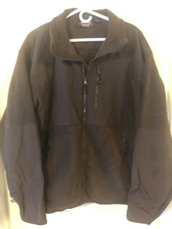 Brown and dark brown Landway FLEECE men jacket size is XL never used