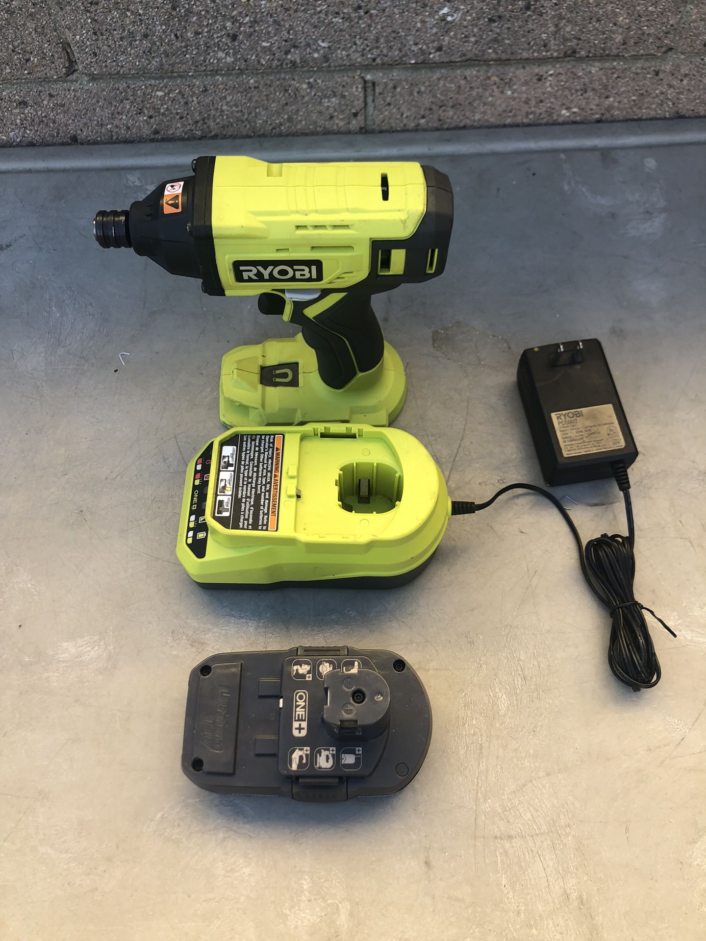 ONE+ 18V Cordless 1/4 in. Impact Drill/Driver Kit with (2) 1.5 Ah Batteries End Charge