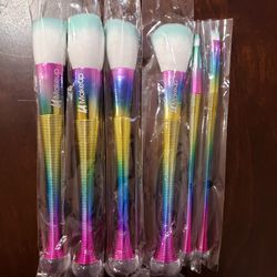 Beautiful 6pcs makeup brush set