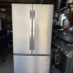  36 in. 31 cu. ft. Standard Depth French Door Refrigerator in Fingerprint Resist Stainless Finish w/ Interior Dispense