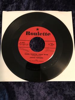 JIMMIE RODGERS -Kisses Sweeter Than Wine / Better Loved You'll Never Be - 45RPM