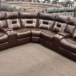 New Power Recliner Sectional Couch ! Free Delivery 🚚! Financing Available! 