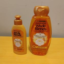 Garnier Whole Blends Shampoo And Leave In Conditioner 