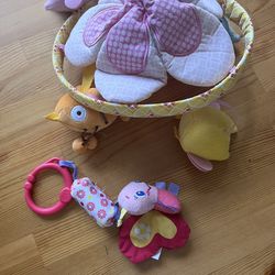 Crib Mobile (hangable) With Matching Crib Liners