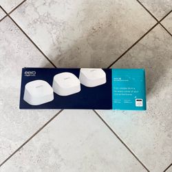 eero 6 mesh wifi system - Supports internet plans up to 500 Mbps, Coverage up to 4,500 sq. ft., Connect 75+ devices, 3-pack (1 router + 2 extenders)