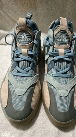 Adidas Sneakers Blue Tan Lace-Up