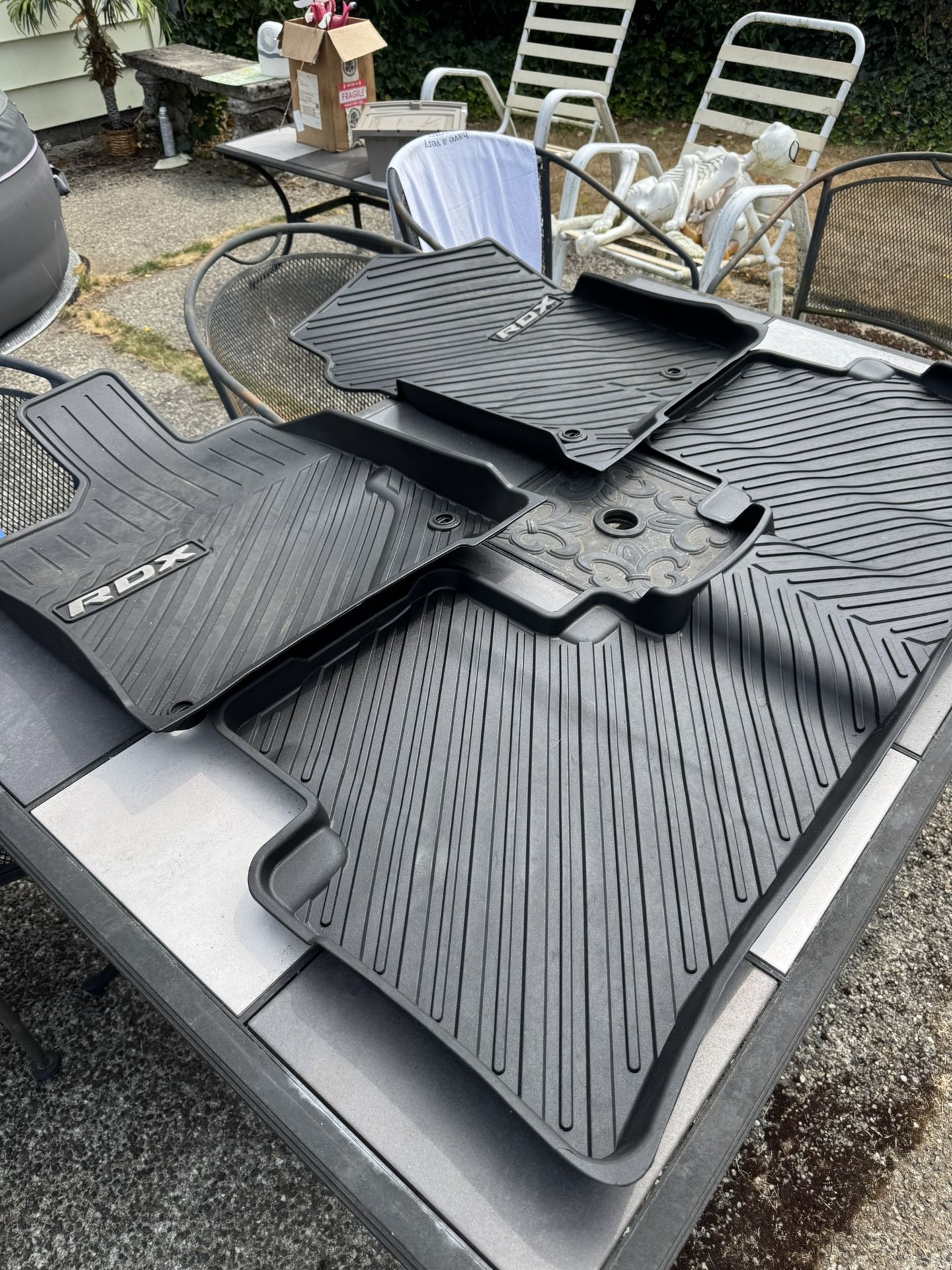 Acura RDX front and rear seat all Weather Floor Mats