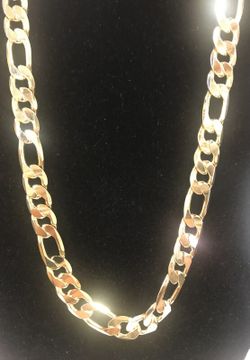 Brand New Gold Plated (not Real Gold) 36” Figaro Chain
