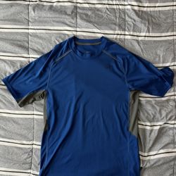 Nike Dri-Fit Blue and Gray Men’s Running Shirt (Size M)