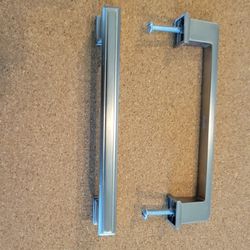 Cabinet/ drawer pulls 5" center to center paid $15 each. Wife changed her mind. 5 3/4" total length mint. $5 each 60 available