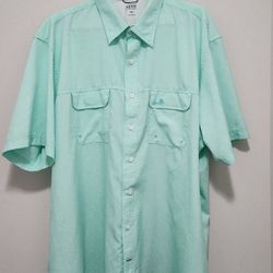 Izod Saltwater Men's Button Down Short Sleeves Shirts Size 3XLT